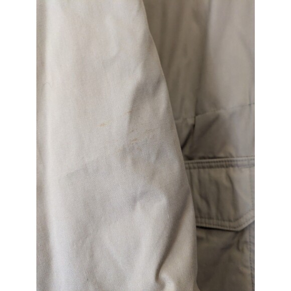 Vintage 90s LL Bean Wool Lined Trench Canvas Heavy Jacket Parka Made In USA 2595 - Picture 5 of 7